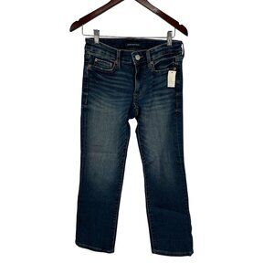 NWT AEROPOSTOLE MID RISE STRAIGHT CROP DARK WASH SIZE 2R